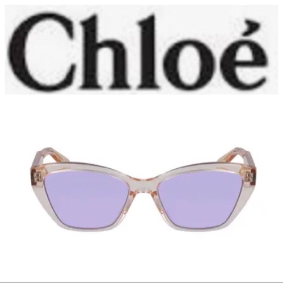 Chloe Sunglasses iCE760S Gold Square Cat Eye NWT - Picture 1 of 9